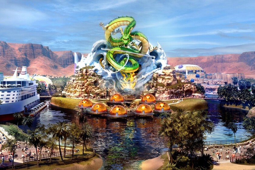 en Arabia Saudita, Atalaya de Kami Sama y 30 atracciones