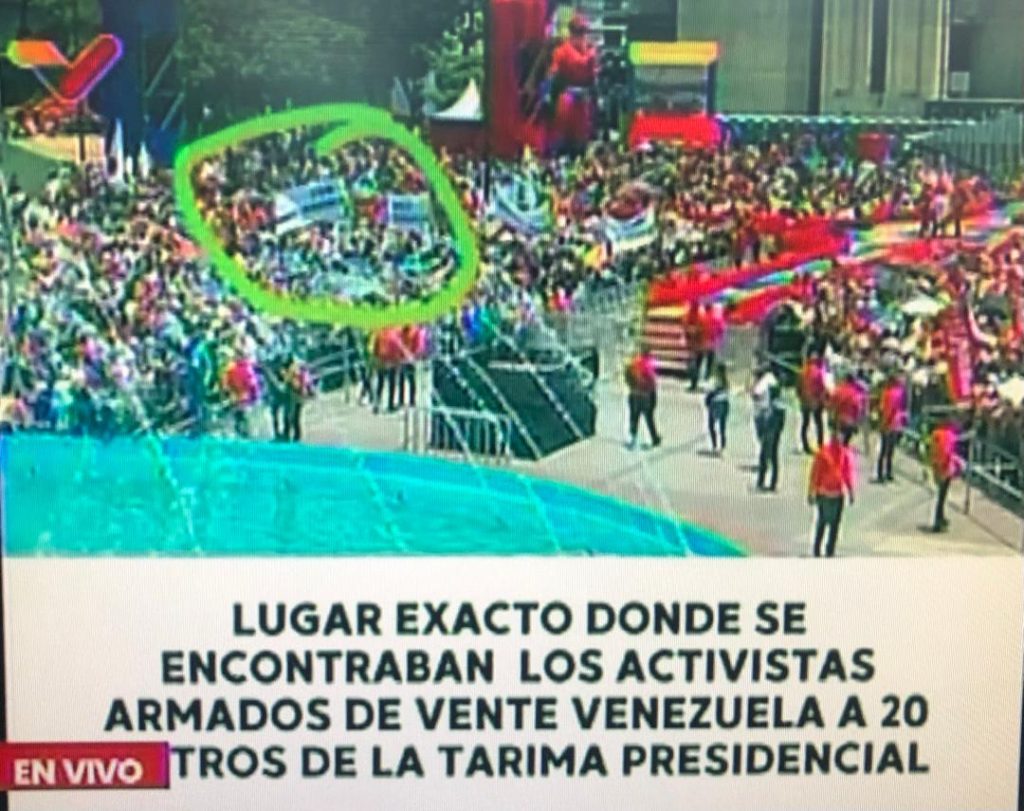 A metros de la tarima fueron capturados quienes iban a atentar contra Maduro