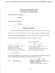 Corte de Florida desestima cargos contra Alex Saab