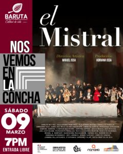“El Mistral” presentará una función gratis en La Concha Acústica de Bello Monte