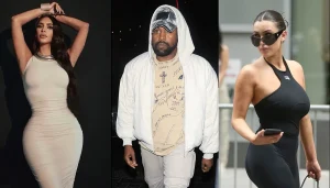 ¡Íntimas amigas! Kim Kardashian y Bianca Censori compartieron en el lanzamiento de Kanye West