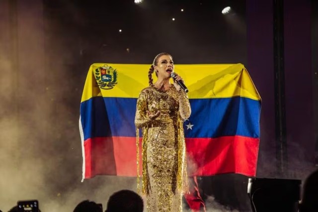 Olga Tañón llegó a Venezuela para dar un concierto