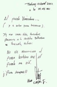 Declaran Bien de Interés cultural del país documentos de abril de 2002