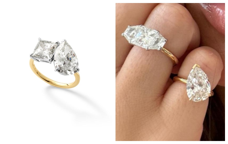 Emily Ratajkowski transforma su anillo de compromiso a dos anillos de divorcio