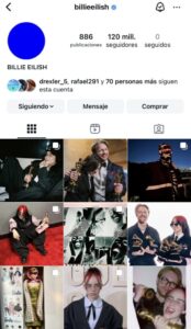 Así ganó Billie Eilish millones de seguidores en Instagram