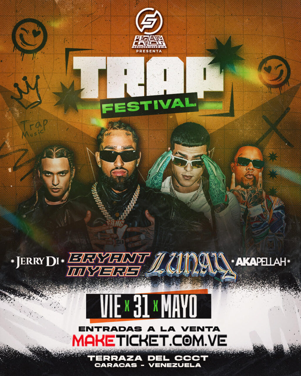 Bryant Myers y Lunay se presentarán en el Trap Festival en Caracas [+Jerry Di +Akapellah]