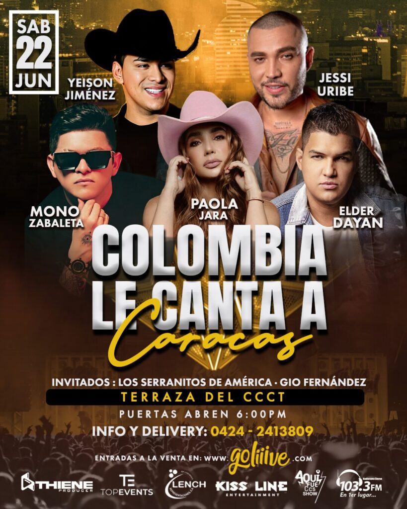 “Colombia le canta a Caracas” en la Terraza del CCCT