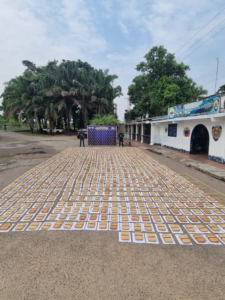 Polinacional ubicó a orillas del Arauca 1.061 panelas de marihuana