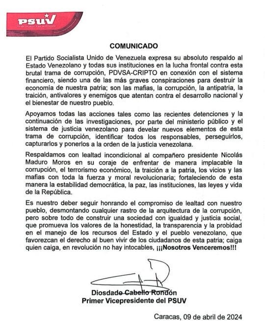 Preso Tareck El Aissami