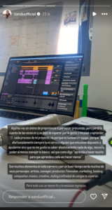 Zandú es un chico orquesta a la hora de ejecutar sus proyectos