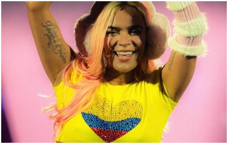 ¿Fue intencional? Karol G mostró de más durante su show en Bogotá