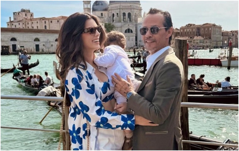 Nadia Ferreira celebra su cumpleaños junto a su hijo y su esposo Marc Anthony en Venecia