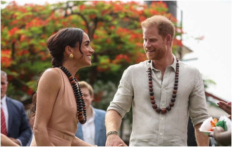 El príncipe Harry y su esposa Meghan visitan Nigeria para promover los Juegos Invictus