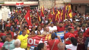 Punceres en Monagas marchó contra las sanciones