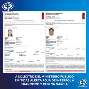 Fiscal General ratifica orden de aprehensión y alerta de Interpol contra los hermanos García