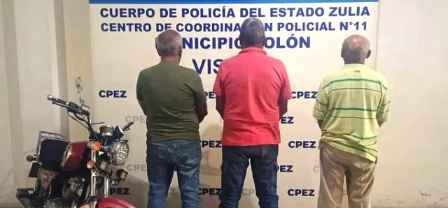 Tres hombres detenidos por abuso sexual reiterado contra una adolescente de 12 años en Zulia