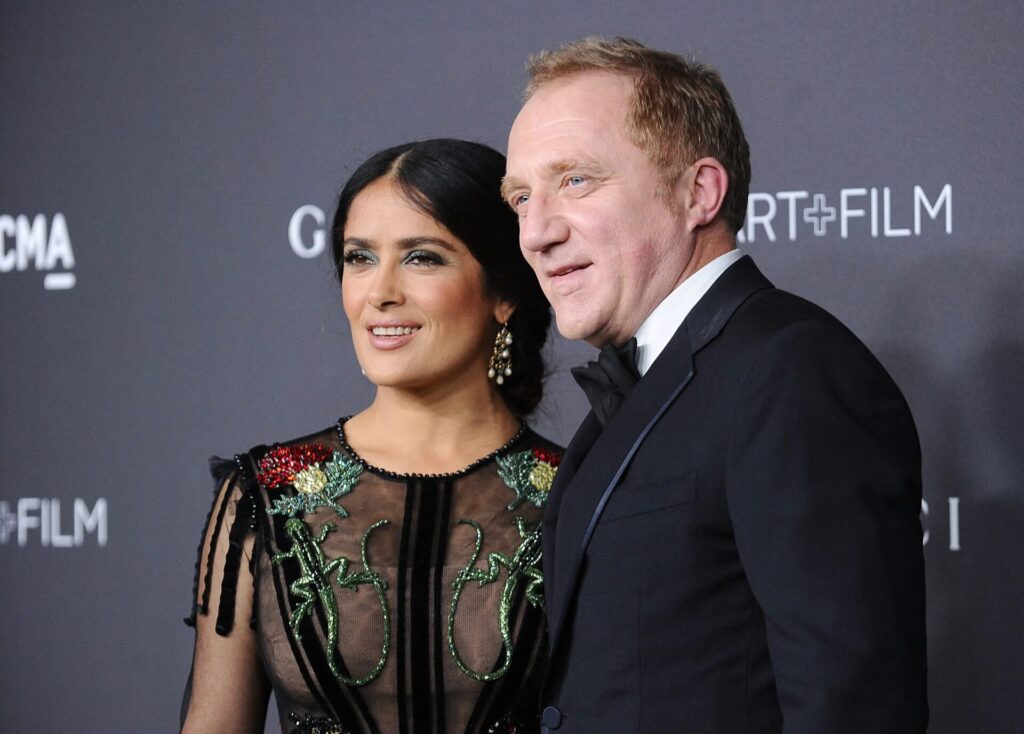 ¡Invitados de lujo! Salma Hayek y François-Henri Pinault invitados a una cena de estado en París
