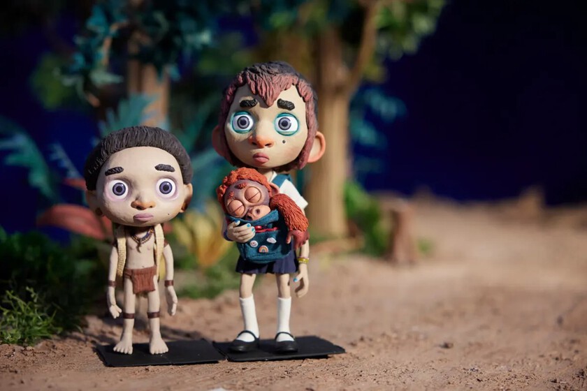 Dos niños y un orangután contra la destrucción del bosque. Así es la nueva película de animación stop motion del director de 'La vida de Calabacín'