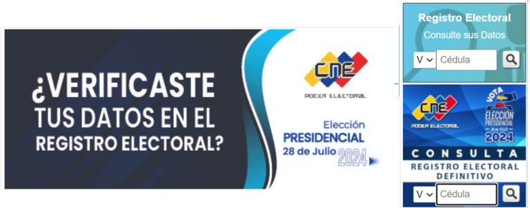 CNE activó este domingo Registro Electoral Definitivo para el 28 de Julio
