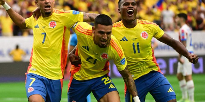 Colombia derrota a Paraguay y Brasil empata con Costa rica