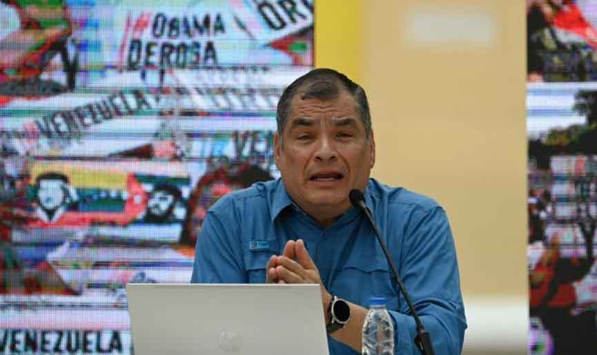 Correa asegura que su regreso a Ecuador es cuestión de tiempo