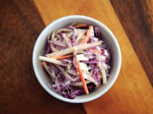 Ensalada de calabacín, zanahorias y coliflor
