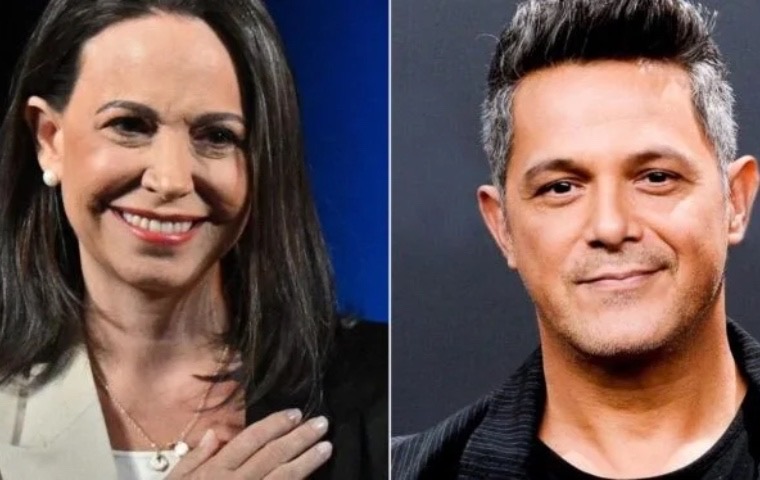 Alejandro Sanz dedica palabras de apoyo a María Corina Machado
