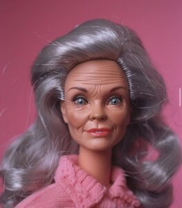 Con ayuda de la IA, artista digital muestra cómo se vería Barbie envejecida
