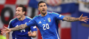 Italia logra agónica clasificación al empatar a Croacia