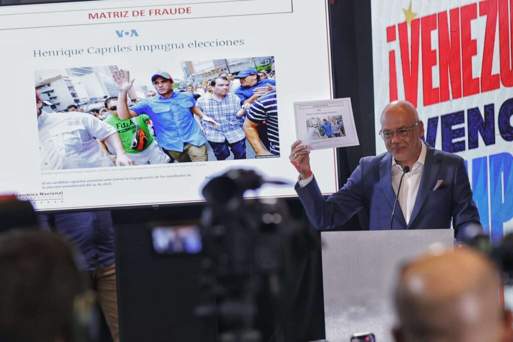 Jorge Rodríguez: Oposición ya tiene montada matriz del fraude