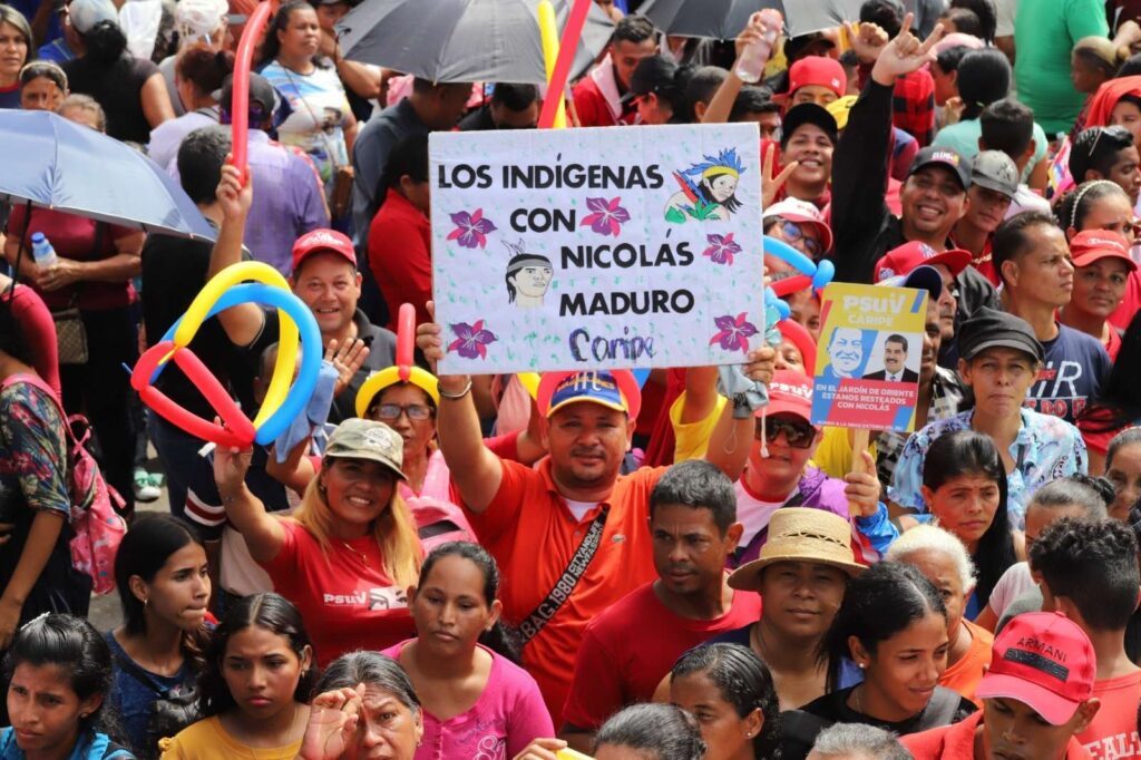 Maturineses salieron a las calles para defender a Maduro