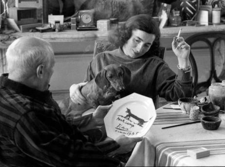 Picasso y su perro Lump, una historia de conexión instantánea