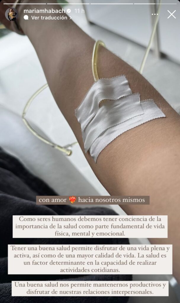 Mariam Habach revela detalles sobre su delicado estado de salud