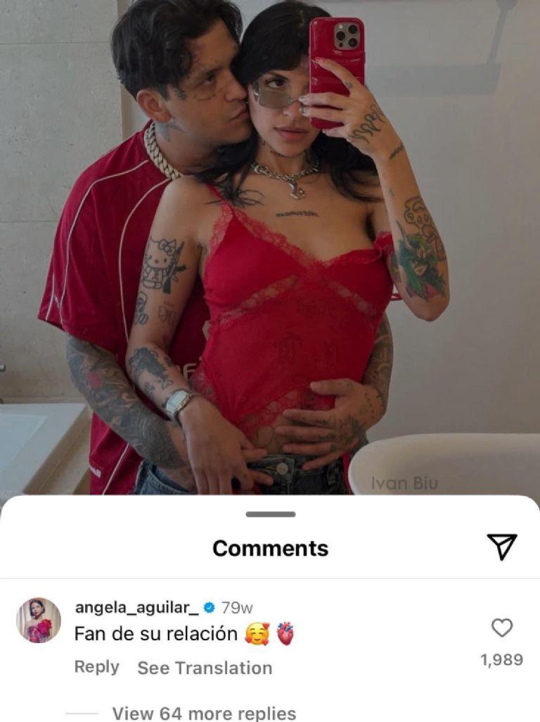 el comentario de Ángela Aguilar a Cazzu y Nodal que se hizo viral