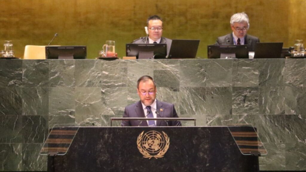 Canciller Gil ante la ONU exige el levantamiento de medidas coercitivas en más de 30 países, incluyendo Venezuela