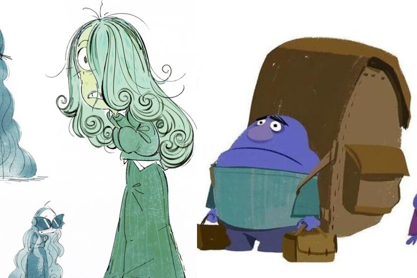 Las emociones descartadas de 'Del Revés 2' y sus diseños. De una alternativa de Vergüenza a Culpa o Asombro