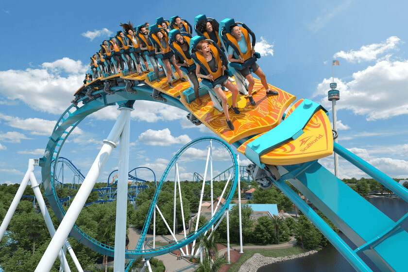 Los amantes de la adrenalina pueden ponerse a prueba con esta montaña rusa única en el mundo en la que montas una tabla de surf gigante