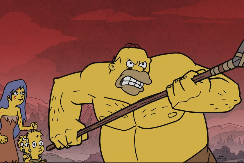 La parodia prehistórica de 'Los Simpson' basada en una de las mejores obras de animación contemporáneas con la que todos volvieron a la serie