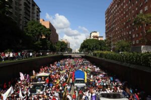 Caracas y Miranda se movilizaron en apoyo al candidato de la patria