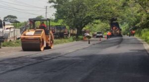 Han colocado 5.500 t de asfalto en Panamericana