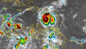 El Huracán Beryl llegó al norte de La Guaira