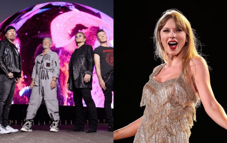 Taylor Swift recibe flores de U2 en Irlanda