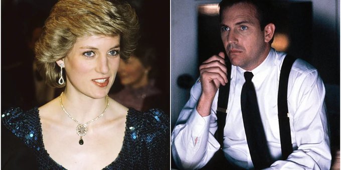 La película que iba a protagonizar Lady Di junto a Kevin Costner