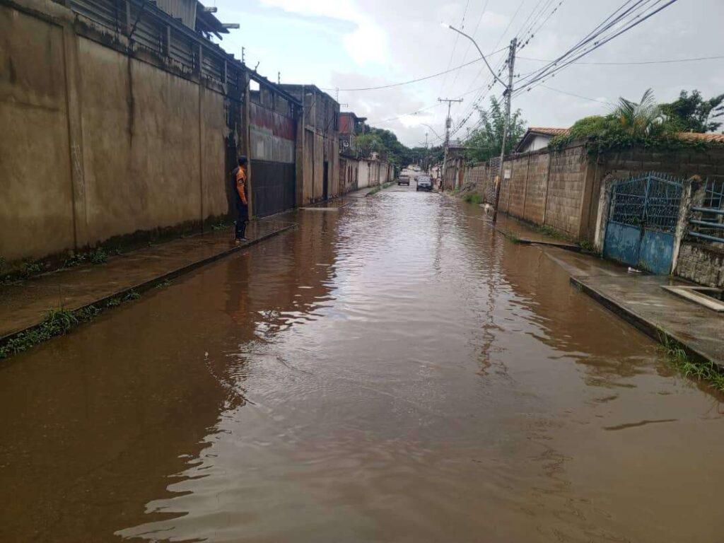 Lluvias en Santa Lucía del Tuy dejan anegaciones y rescate de un canino