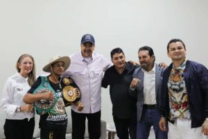 Presidente Maduro se reunió con leyendas del boxeo