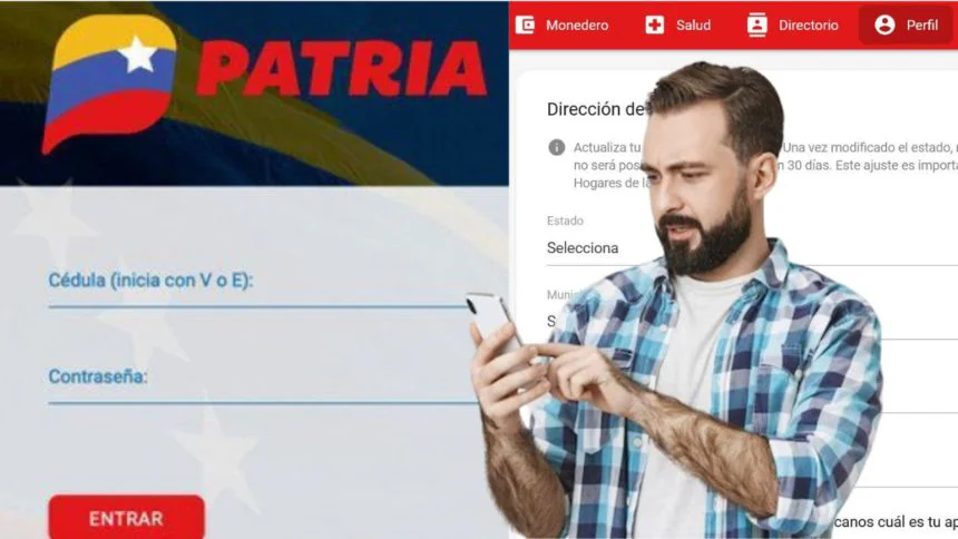 Sistema Patria solicita actualización datos: Acá el motivo