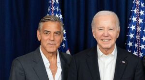 George Clooney y Joe Biden- Foto Cortesía