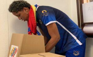 Yulimar Rojas ejerció su voto en París