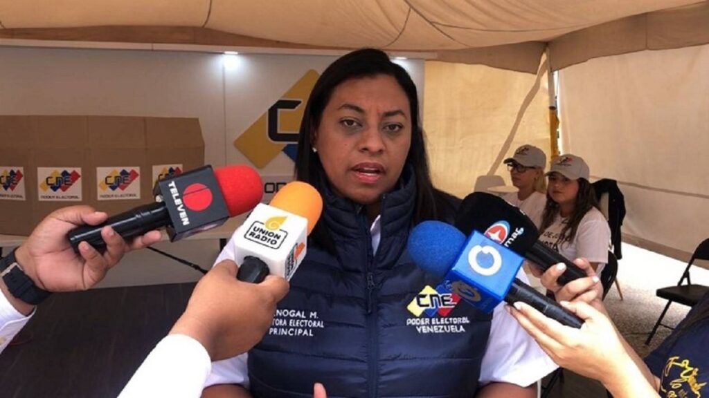 Rectora del CNE Nogal informó que todo se encuentra listo para los comicios de este domingo
