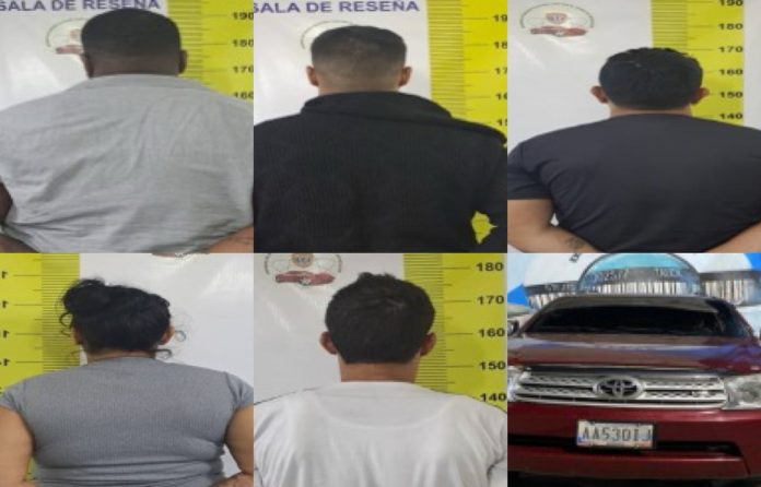 CICPC capturó a la banda "Los Indolentes" dedicados al robo de vehículos
